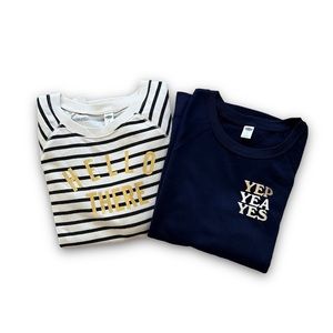 💙 GUC💙 OLD NAVY Set of 2 Statement Sweatshirts